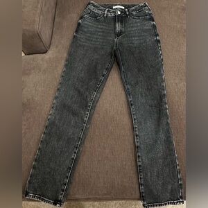 Pacsun black wash mom jeans size 24